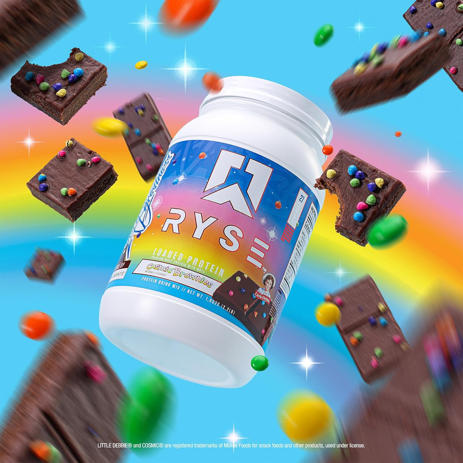 Ryse Cosmic Brownies Loaded Whey Protein with Mcts Drink Mix Powder 1002 G image number 4