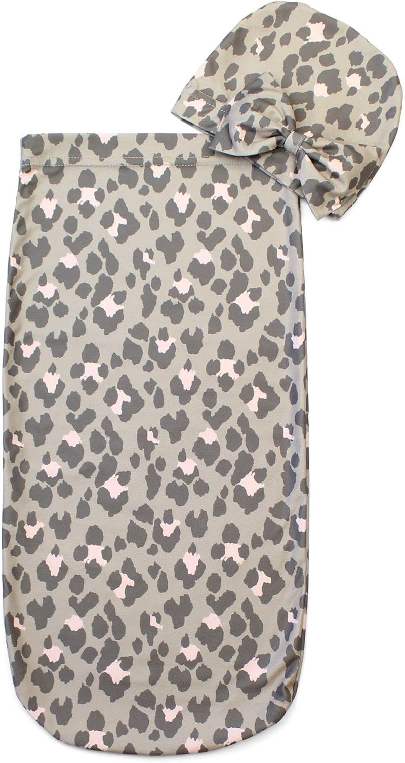 Itzy Ritzy Cocoon & Hat Swaddle Set, Cutie Cocoon Includes Name Announcement Card & Matching Jersey Knit Cocoon & Hat Set, Perfect for Newborn Photos, for Ages 0 to 3 Months, Blue Cloud Tie Dye