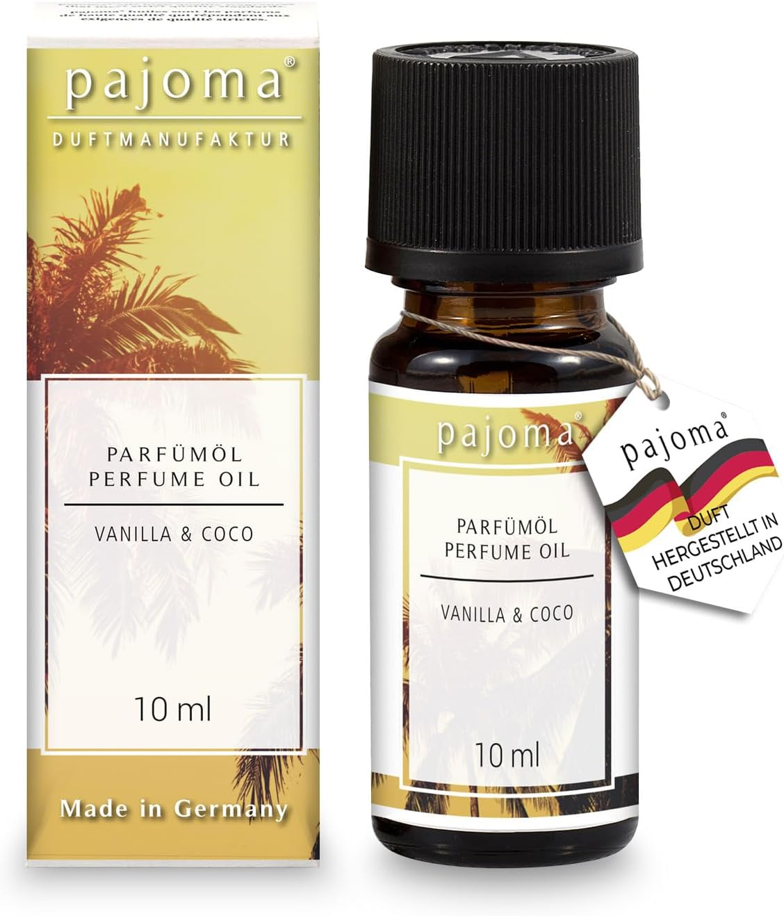 Pajoma Vanilla & Coco Perfume Oil 10Ml Finest Perfume Oils Gift Boxed image number 5