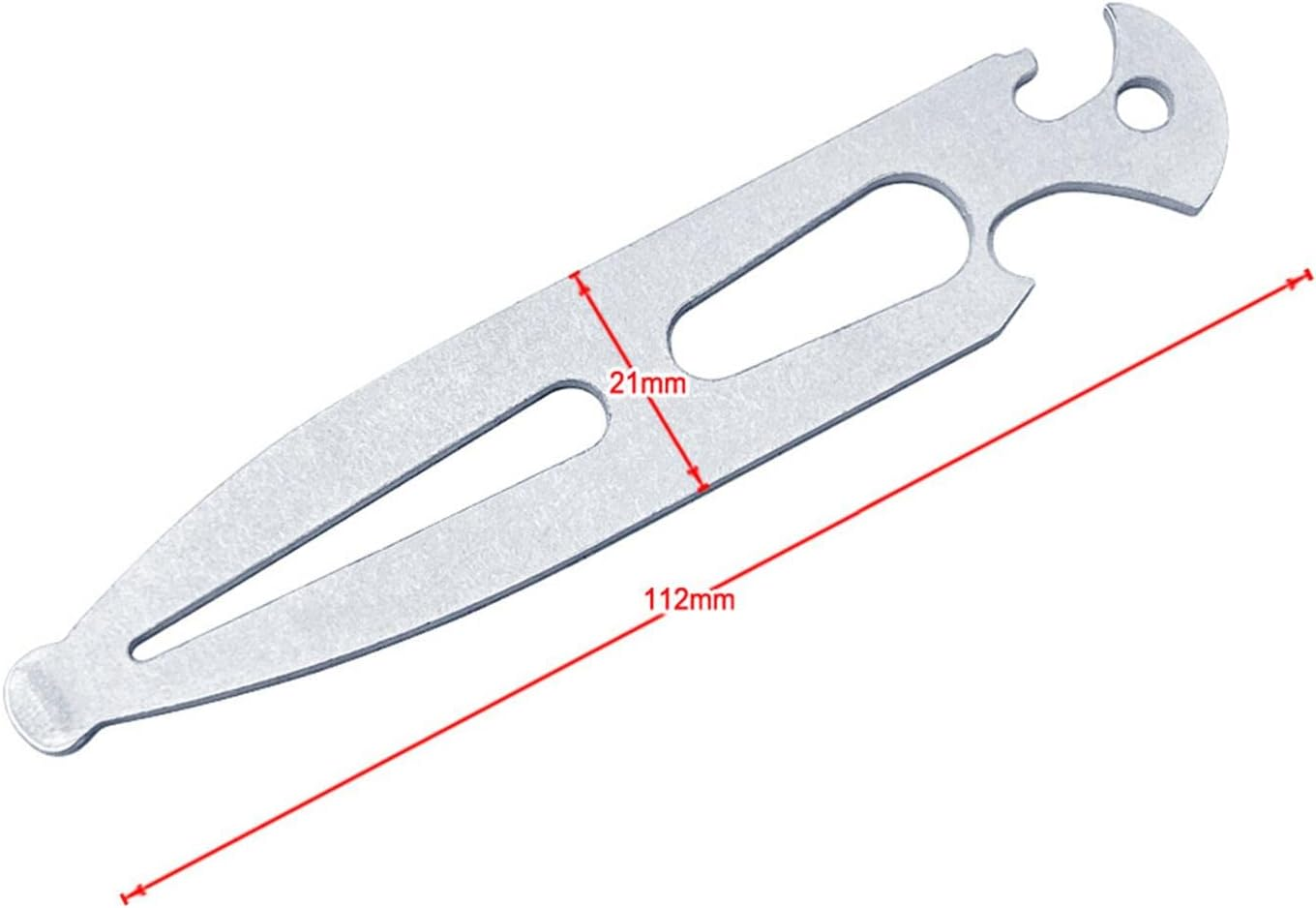 KESOTO Shackle Key with Bottle Opener, Boat Deck Key Emergency Tool Kit Stainless Steel 316 Screw Driver for Marine Yachts RV. image number 1