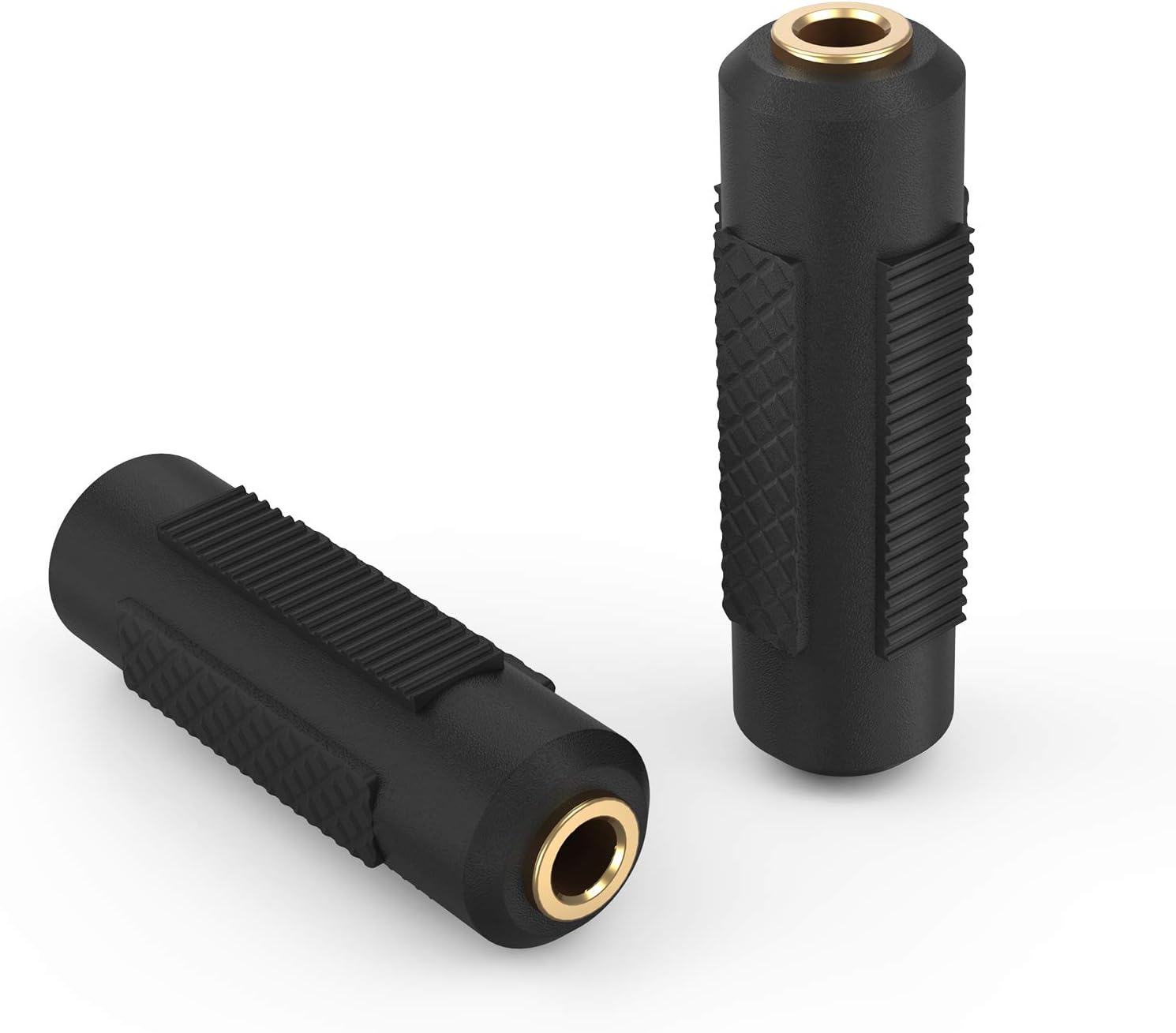 Cablecreation 2 Pack 3.5Mm Stereo Jack to 3.5Mm Female to Female Audio Adapter Coupler Gold Plated for Stereo Cable, Speakers and Headphones image number 3