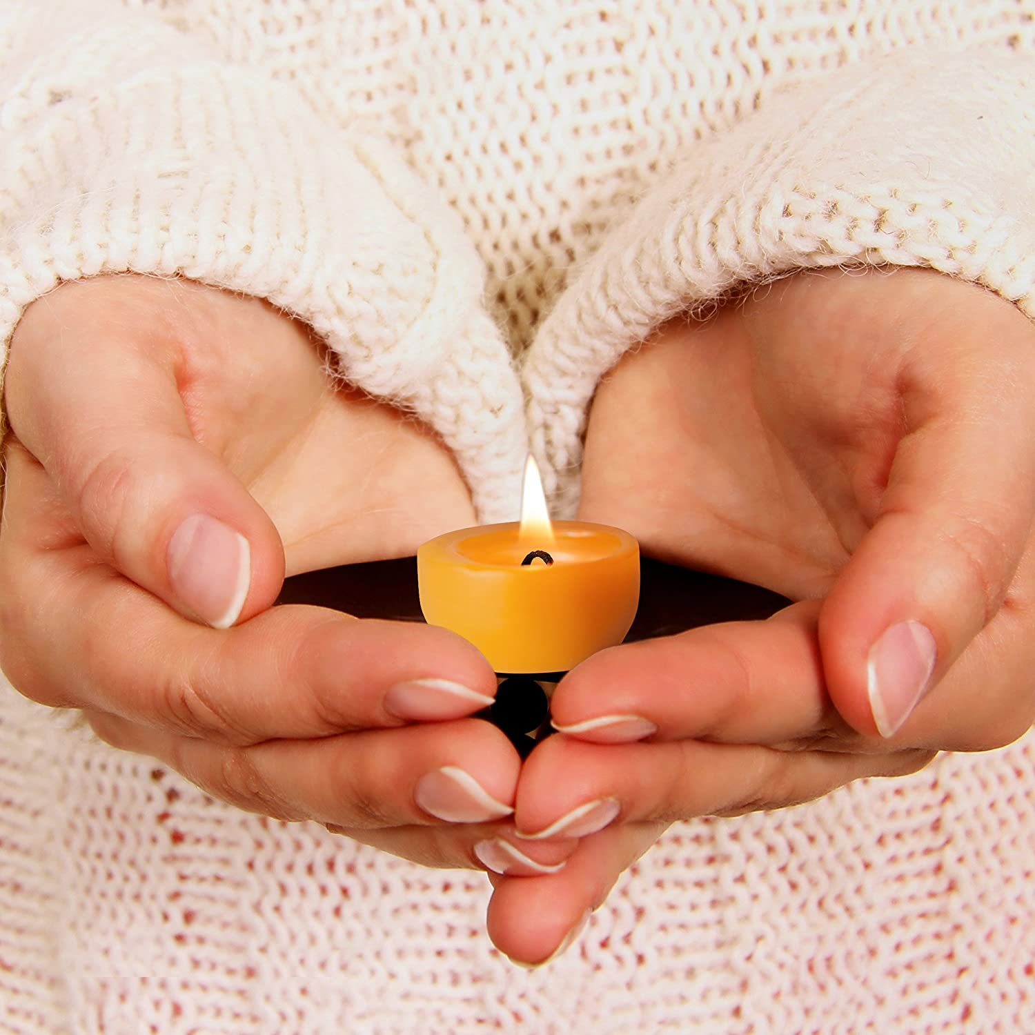 Beeswax Tea Lights Candles Bulk Refills (30) image number 2