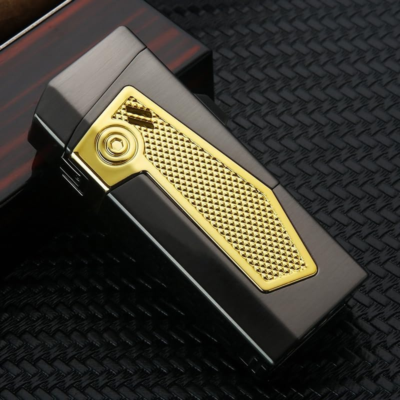 Gifts for Men, Cigar Lighter 4 Torch Jet Flame, Cigar Punch, Cigar Holder, Cigar Draw Enhancer, Refillable Torch Lighter, Multi-Functional Cigar Accessories, Windproof Lighters with Gift Box image number 5