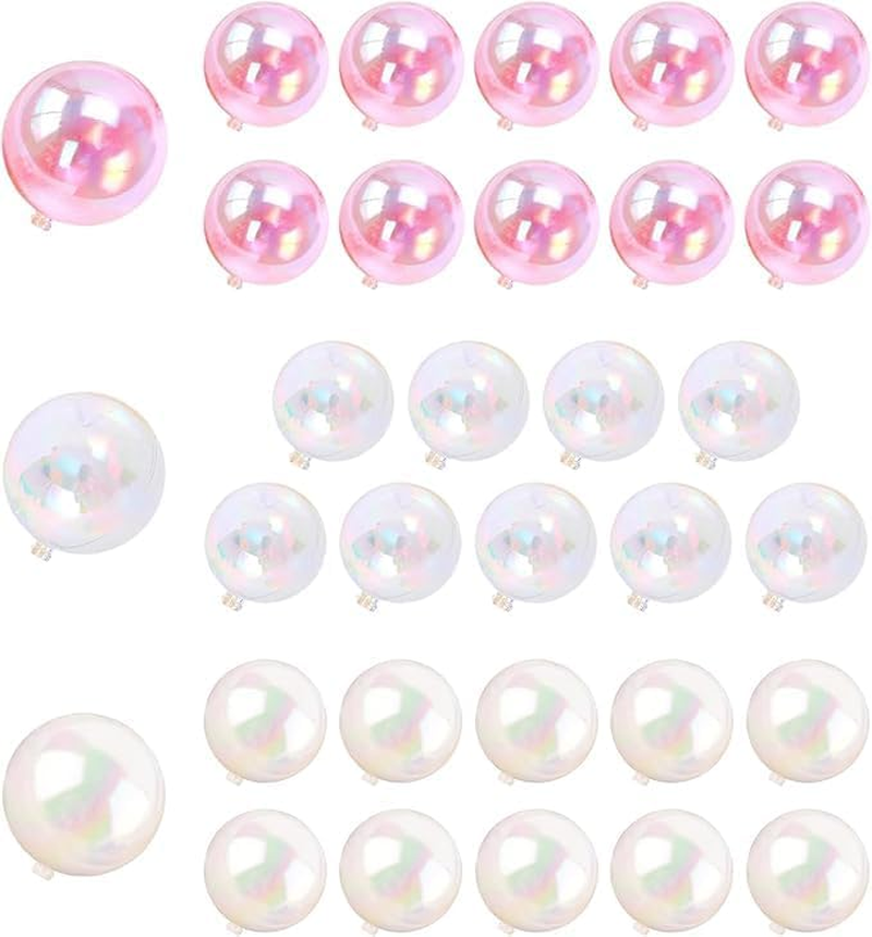Mini Bubble Balls Cake Topper, 32Pcs Plastic Ball Cake Toppers Mini Balloon Pearl Balls Cake Insert Cupcake Toppers,Mini Bubble Balls Cake Topper,Bubble Balls Cake Toppers Mini Balloon Cake Toppers image number 1