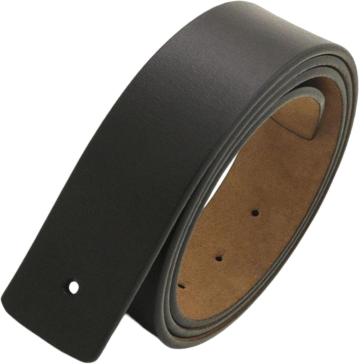 Antique PU Leather Men Belt Strap, No Buckle Replacement with Holes 120Cm Waistband for Trouser Jeans Clothing Party Decorations Stage Props - Brown image number 7