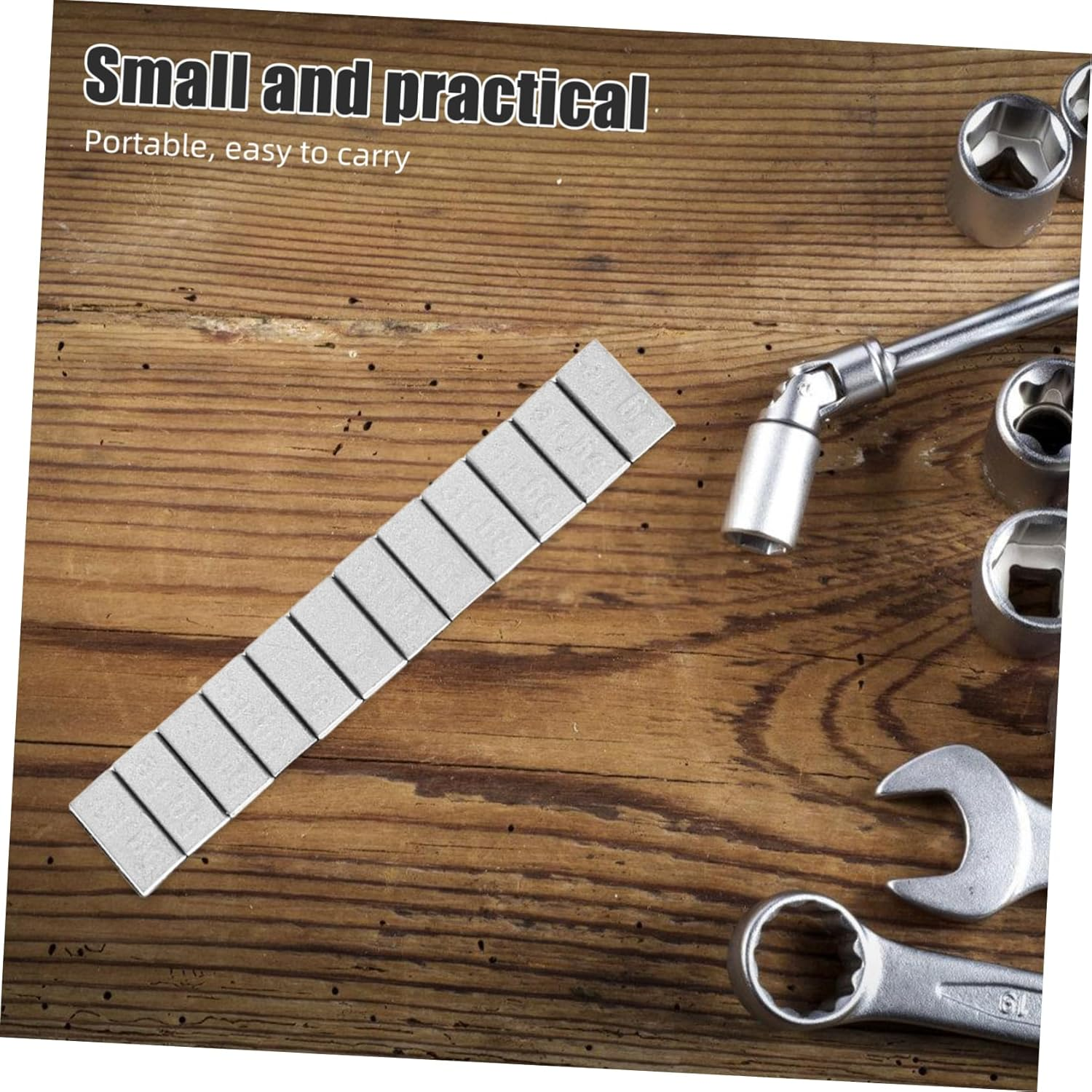 COSMEVIVI Car Wheel Balance Weight Blocks 7-Strips Pack Adhesive Heavy Duty Tire Weights Vehicle Tire Replacement Accessories for Automotive Tyres and Wheels image number 5