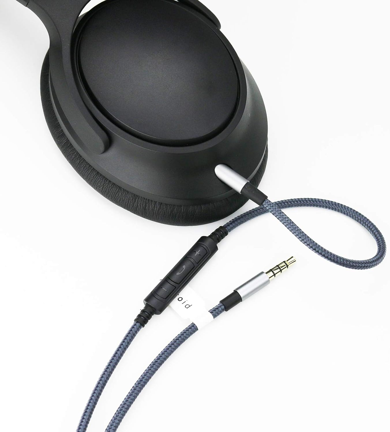 Newfantasia 3.5Mm to 2.5Mm Male Audio Cable Compatible with Bose Noise Canceling 700, QC35, Qc35Ii, QC45, Oe2, Oe2I Headphones, Remote Volume Control Mic Compatible with Samsung Galaxy Android Phone image number 1