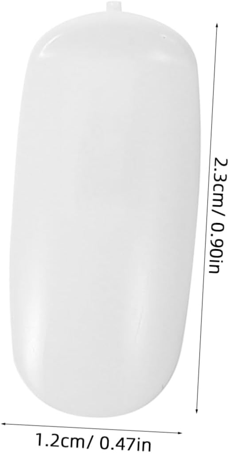 CALLARON 100 Pcs White Nail Practice Tips for Gel Polish Flexible Jointed Artificial Nail Sticks Display and Training image number 3