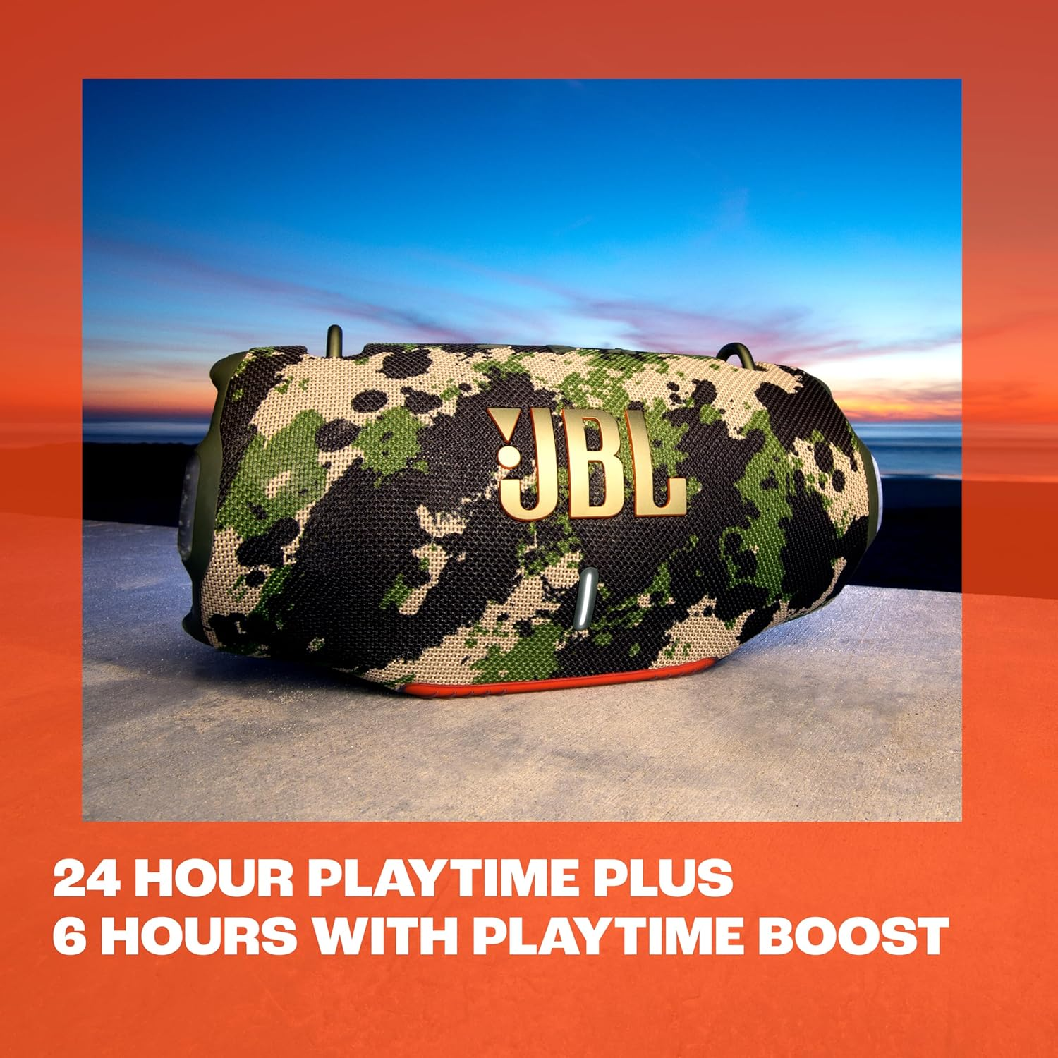 JBL Xtreme 4, Next Level Massive JBL Pro Sound, up to 24 Hours of Playtime plus 6 Hours with Playtime Boost, Convenient Shoulder Strap, AI Sound Boost, Waterproof and Dustproof, Black image number 1