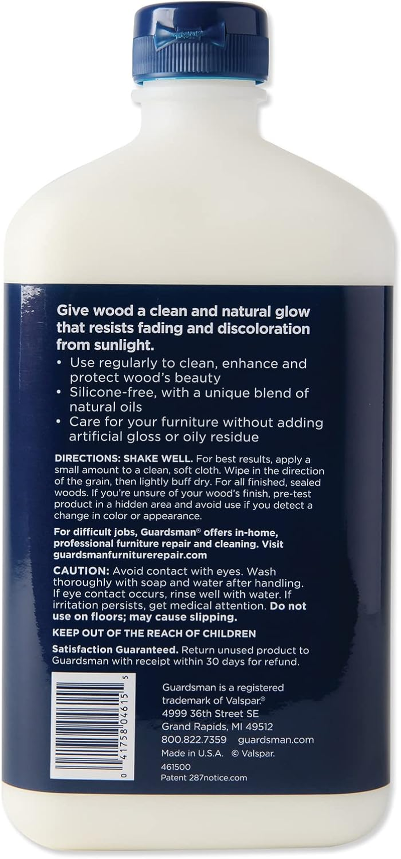Guardsman Clean & Polish for Wood Furniture - Cream Polish 16.9 Oz - Silicone Free, UV Protection - 461500 image number 2