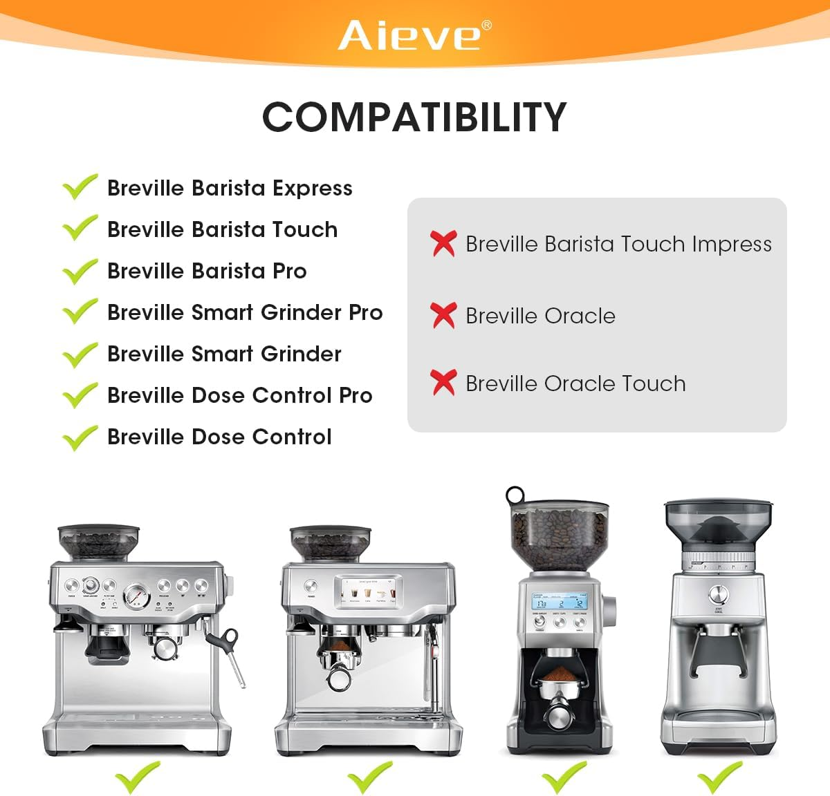 AIEVE Silicone Bellow Compatible for Breville Barista Express, Single Dose Hopper for Breville Espresso Machine,Gray image number 5