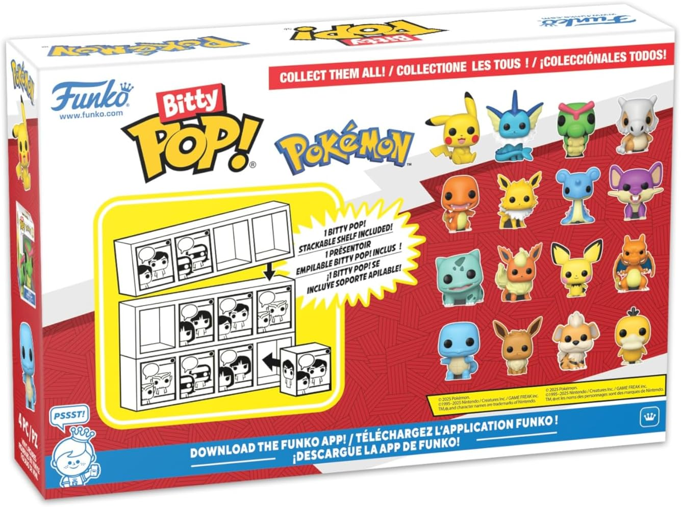Funko Bitty POP!: Pokemon - Pikachu 4-Pack image number 6