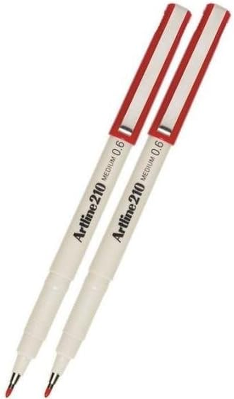 Artline 210 Fineliner Red,2 Pack image number 5