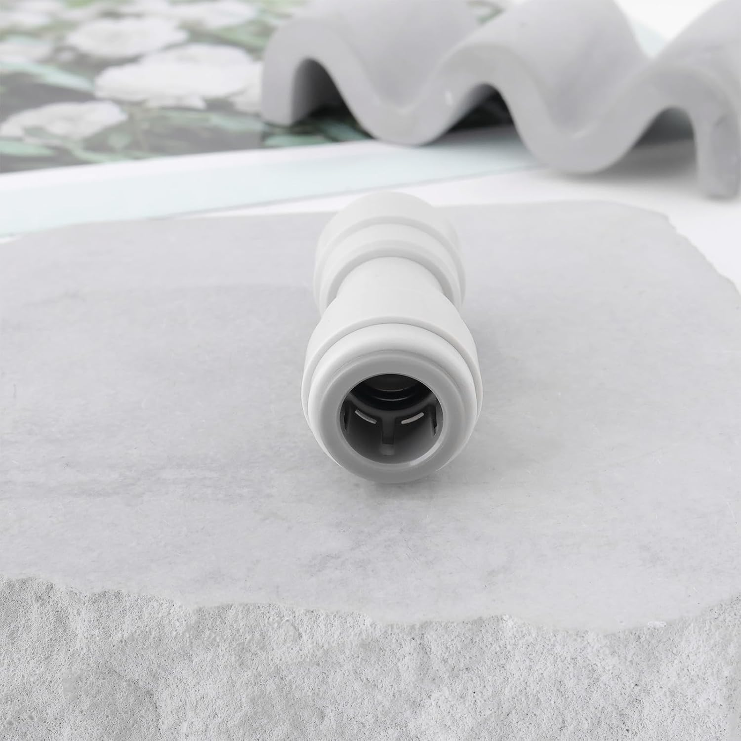 SG Store 4Pcs 12Mm Straight Push Fit Pipe Water Connector Straight Coupling 12Mm Peplace Part PM0412E WS1204 for Water Pipe Connection White image number 3