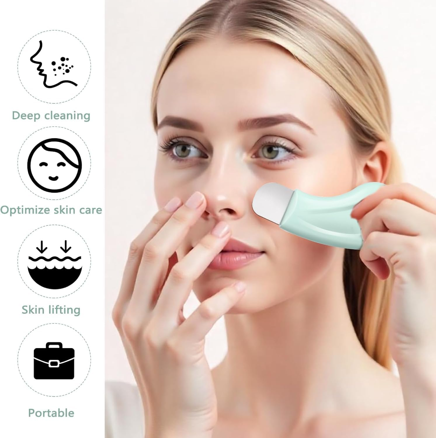 WADY Silicone Nose & Face Blackhead Remover Spatulas, 3-Pack, Safe & Made from Silicon, Gentle & Effective, Deep Clean with Mud Cream & Cleansing Oil image number 1