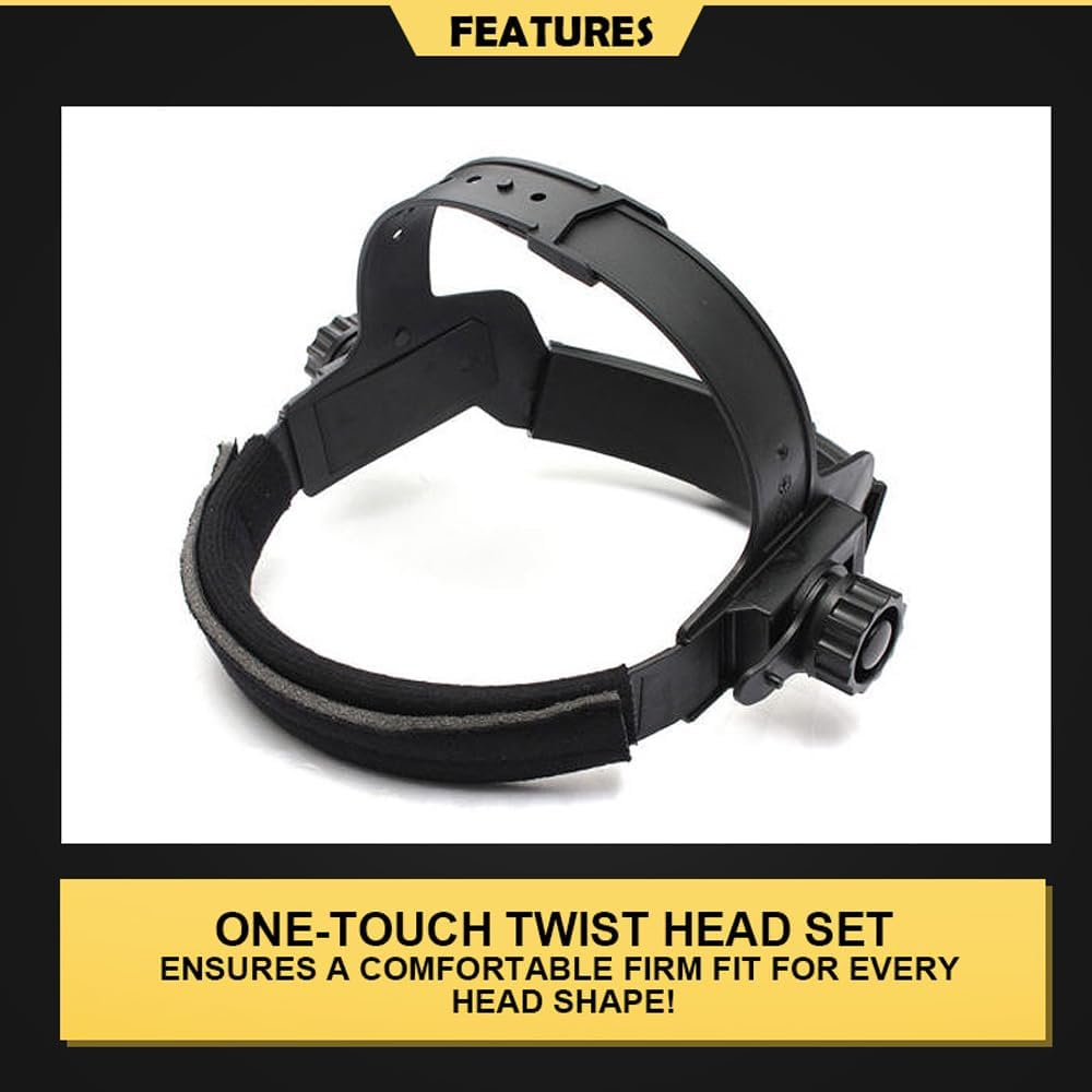 Leona Co Solar Welding Mask Helmet Auto Darkening Welding Hood MAG ARC TIG Defense Safety Welding Hat with Large Viewing Screen image number 6