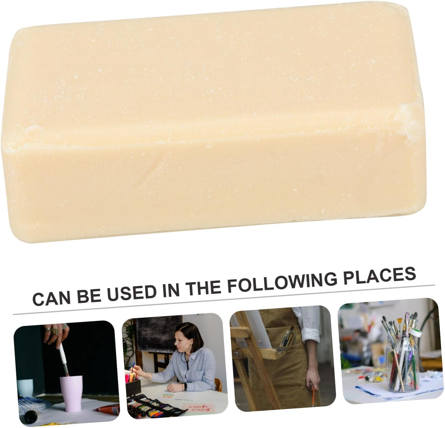 Parliky Natural Vegetable Oil Painting Brush Cleaner Soap Lightweight Portable Pen Washing Soap for Artists and Hobbyists Durable Cleaning Tool for Water Based Paints image number 4