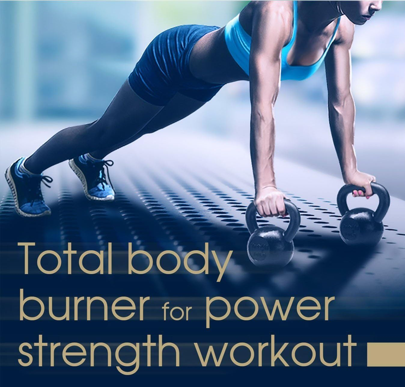 Kettlebells - Pro-Grade Steel Handle Vinyl Coated Weights by HCE - Kettlebell Workout, Crossfit, MMA, Bodybuilding, Power Weightlifting - Home Gym Fitness Sport Equipment - 12 Kg image number 4