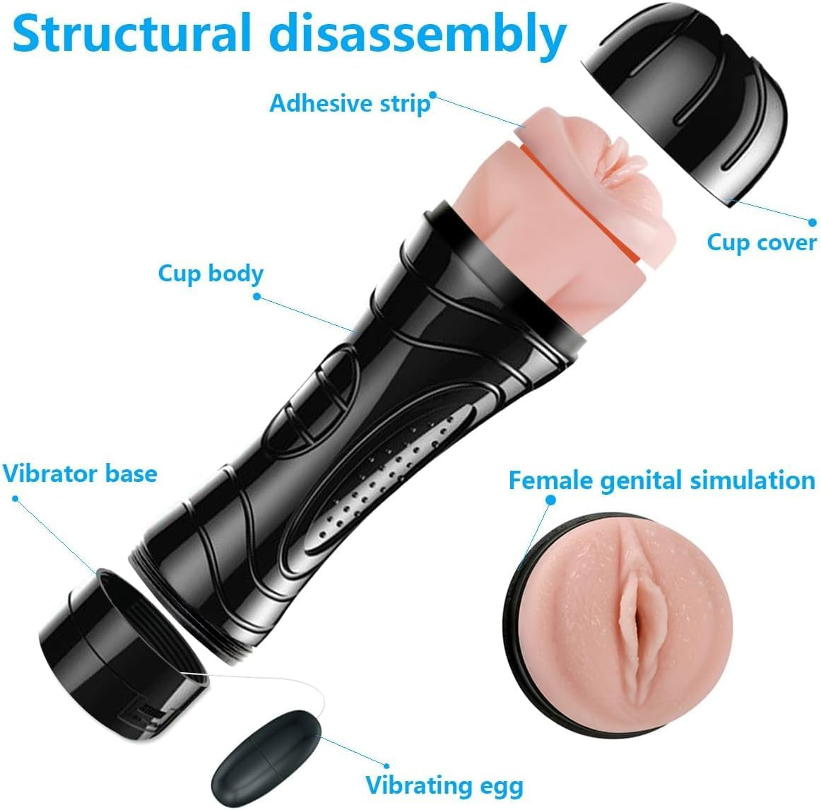 Male Equipment Wireless Vibration Electric Strong Man Aircraft Cup Male Masturbator image number 2