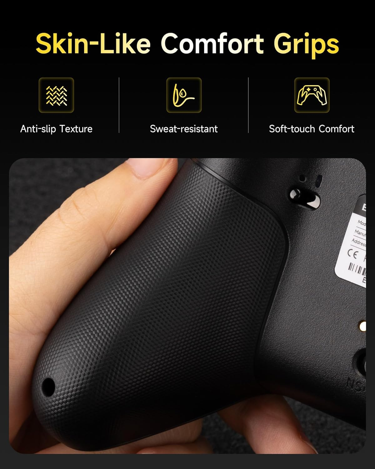 Easysmx X05PRO Wireless PC Controller &ndash; Quiet-Press Buttons, 2-Stage Impulse Triggers, 2 Programmable Buttons, Hall Joysticks, 1000Mah Battery, 1000Hz Polling Gaming Controller for Pc/Switch/Android image number 6