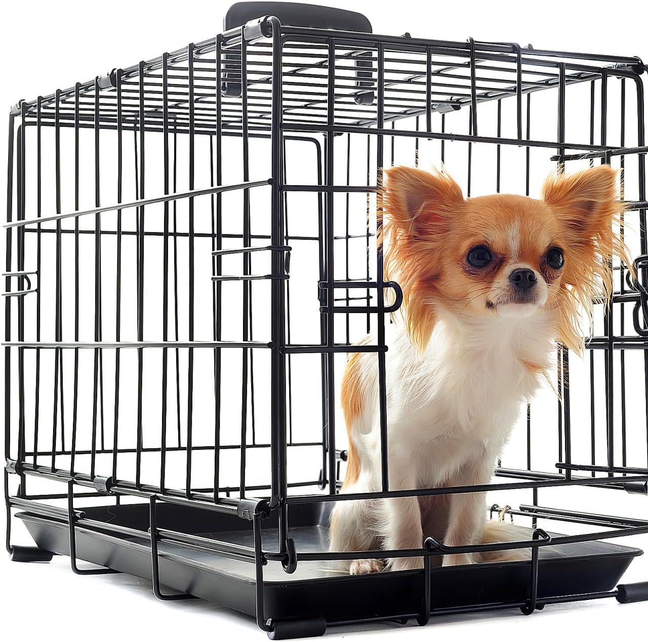 DOITOOL 2Pcs Replacement Floor Dog Cage Bird Cage Tray Dog Crate Holder Birdcage Bottom Tray Crate Tray Dog Tray for Crate Replacement Tray for Dog Crate Wax Rabbit Cage Medium Dog Plastic image number 3