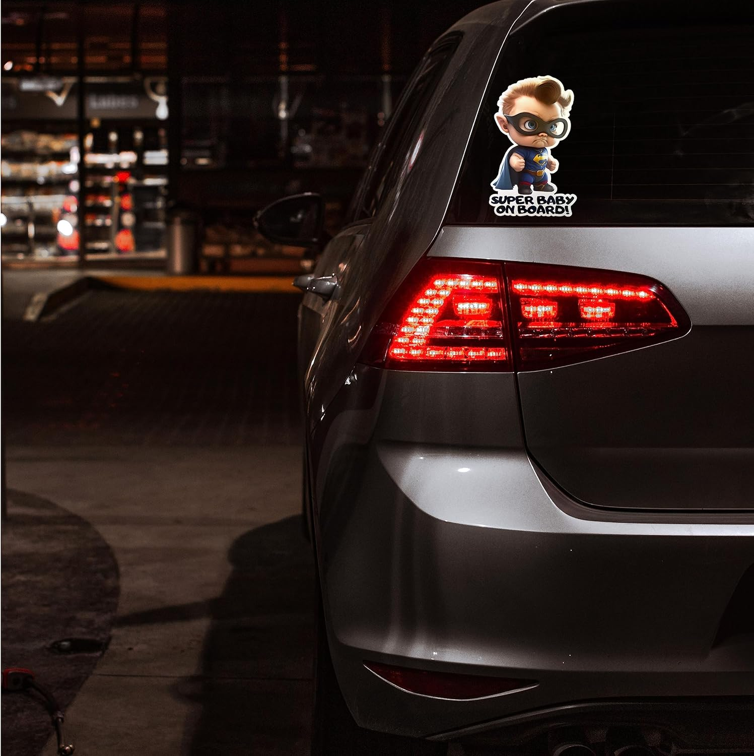 LOL Collection 3D Super Baby on Board Sticker for Cars - New Generation - - Large 7 Inches Safety Baby Sign