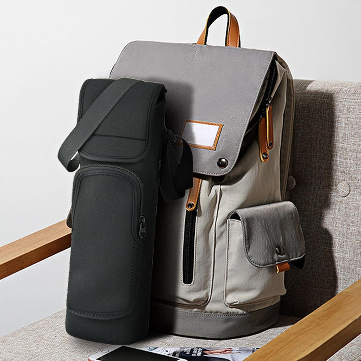 Reignsword Neoprene Travel Case Compatible with REVLON One-Step Volumizer, Portable Storage Organizer Bag Hair Tools Travel Bag (Black) image number 3