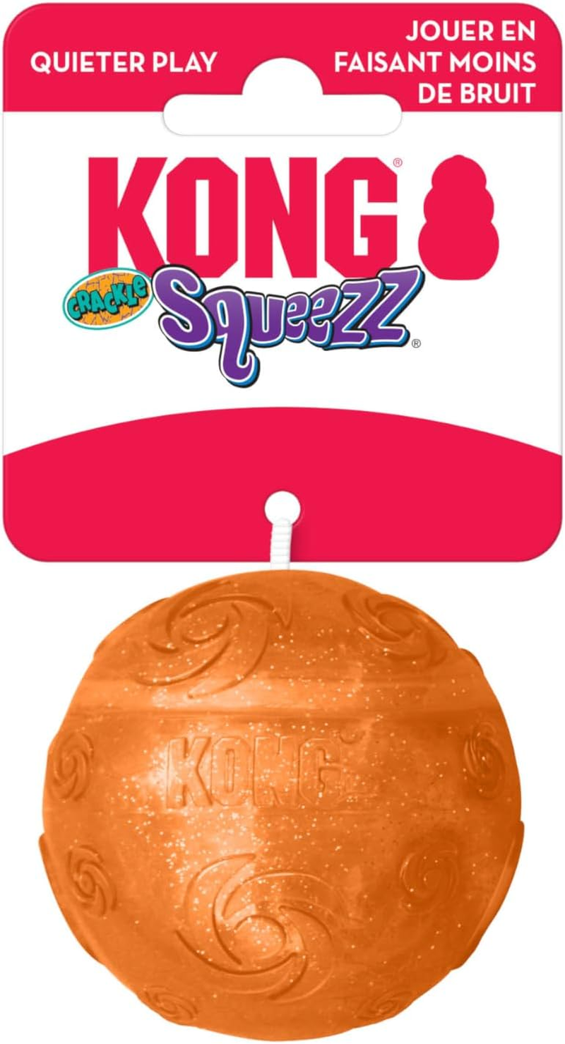 Kong Squeezz Crackle Ball Medium Dog Toy image number 1