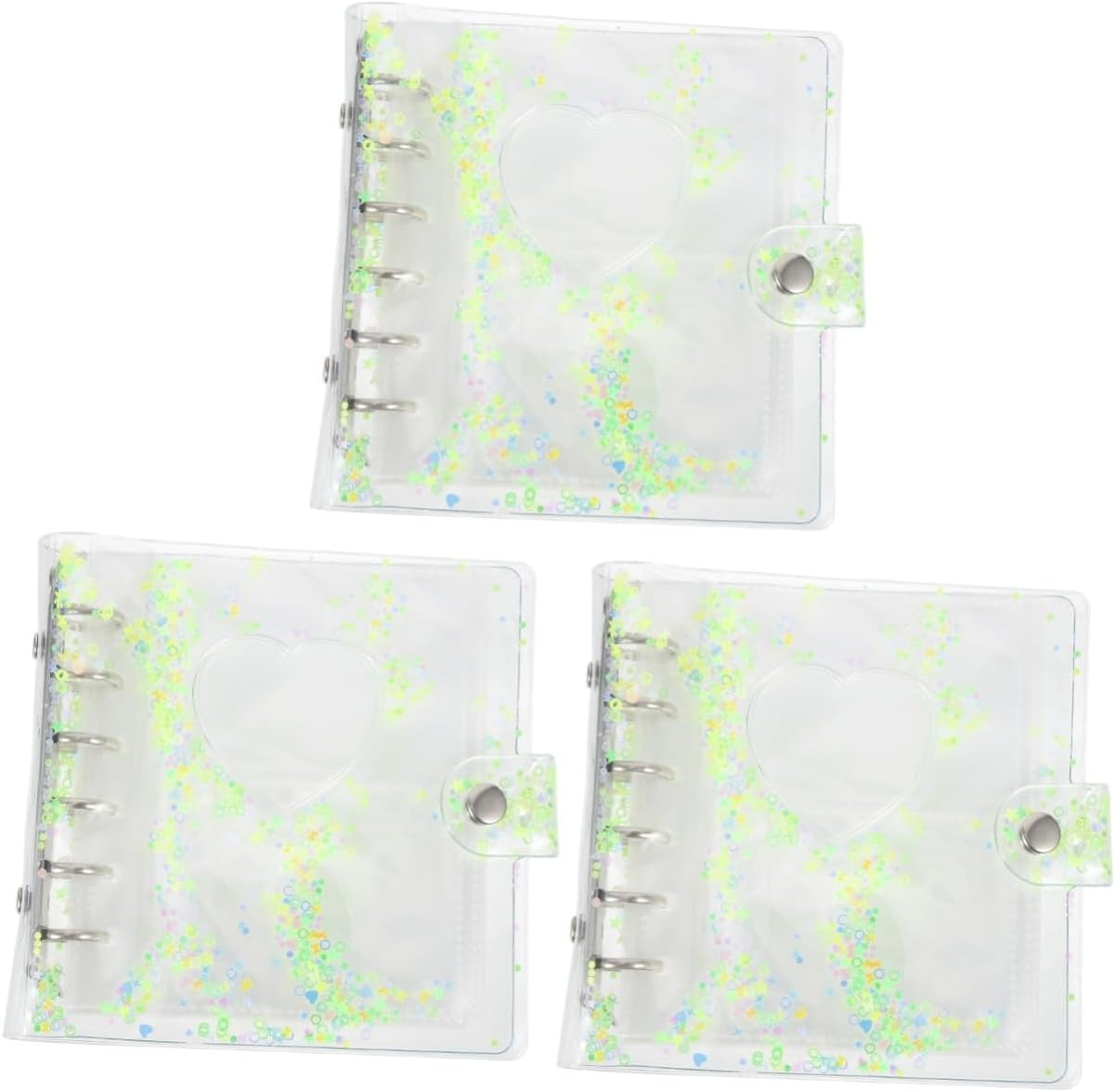 Tofficu 3Sets Photo Sleeve Inserts for Postcard Album Refill Pages with Protector Double-Sided Sleeves for Weddings Graduations and Photos