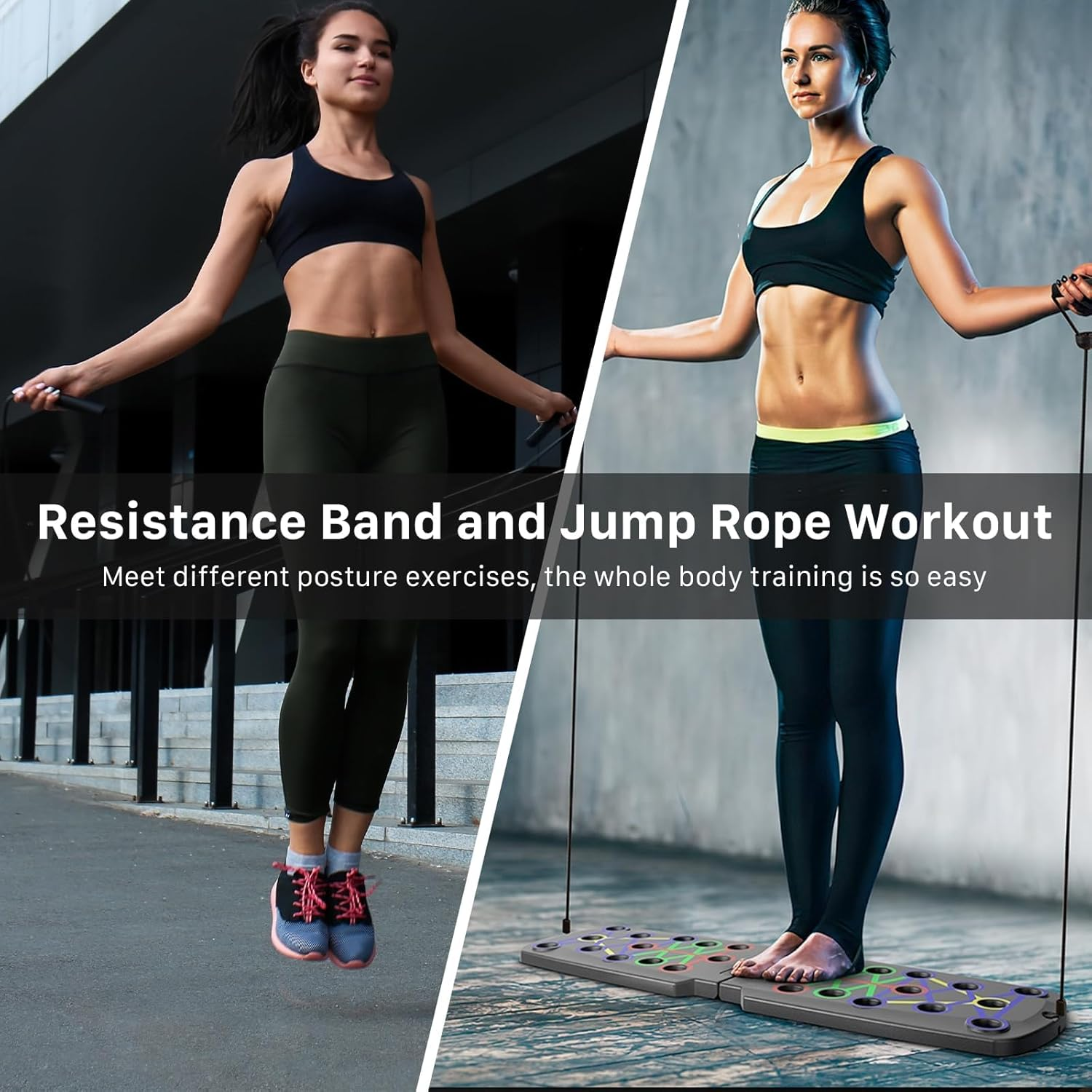 Li Fitness 30 In1 Push up Board, Portable Multi-Function Push up Bars, Professional Foldable Push up Handles for Floor, Push up Stands Strength Training Exercise Fitness Equipment