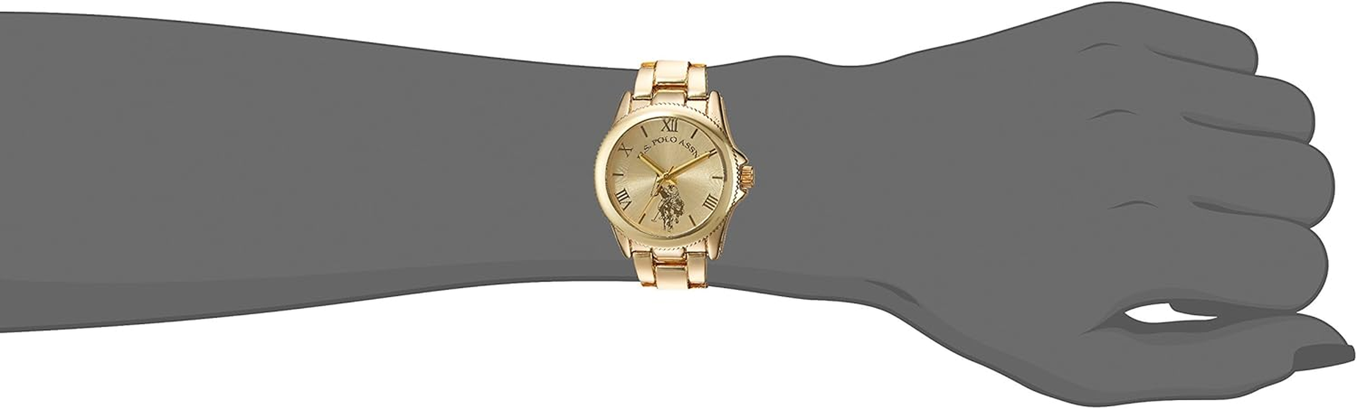 Accutime U.S. Polo Assn. Women'S USC40043 Analog Display Analog Quartz Gold Watch, Gold, Modern image number 1