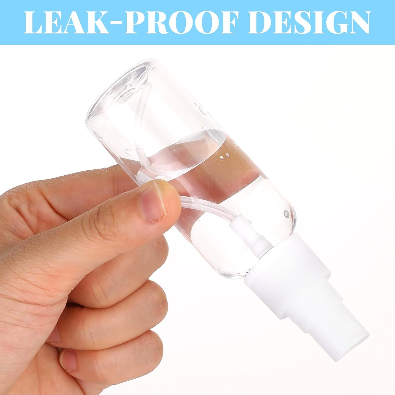 IANFAN Pack of 4 Transparent Spray Bottles, 20 Ml Spray Bottles, Small for Filling, Fine Mist Spray Bottle, Empty, Portable Perfume Atomiser, Travel Atomiser for Water, Alcohol, Perfumes image number 3