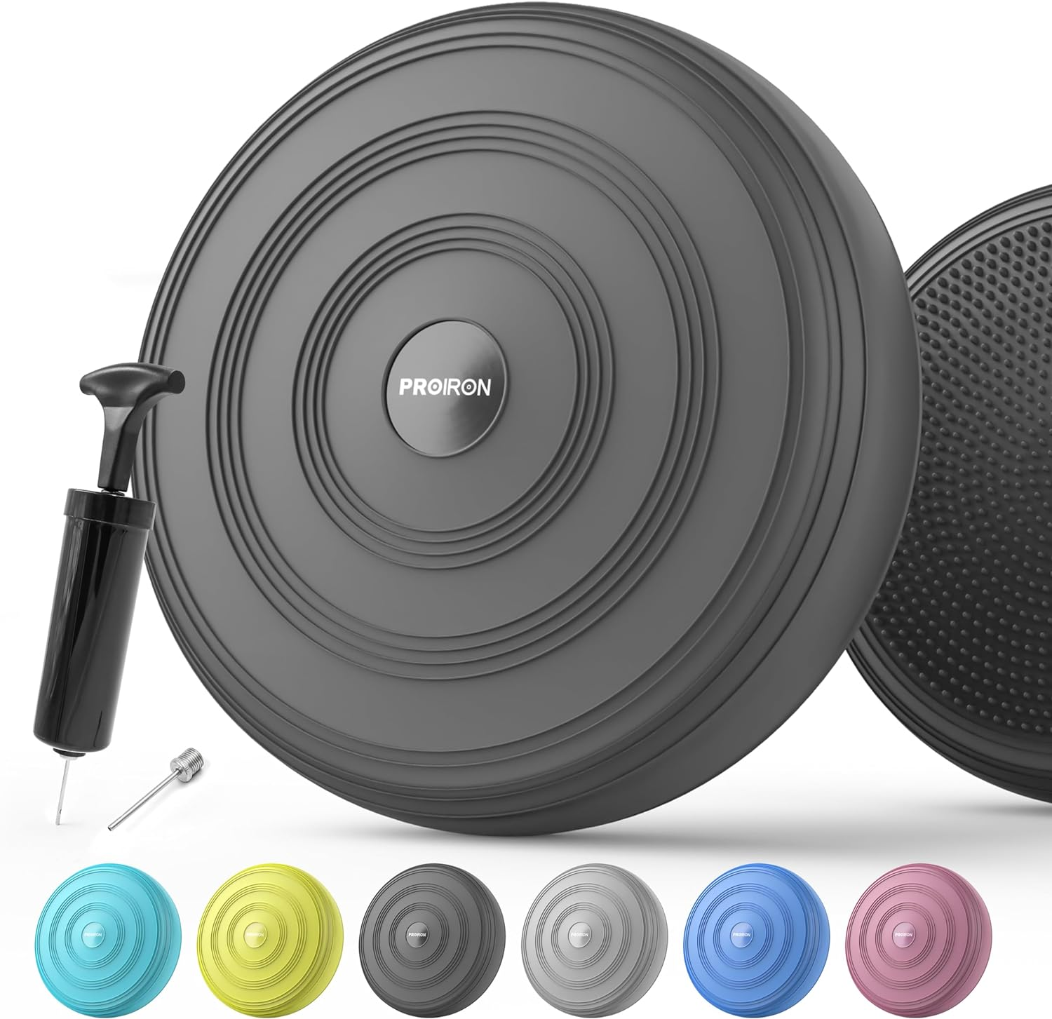 PROIRON Balance Disc - Wobble Cushion for Balance with Pump for Improving Posture, Fitness, Stability