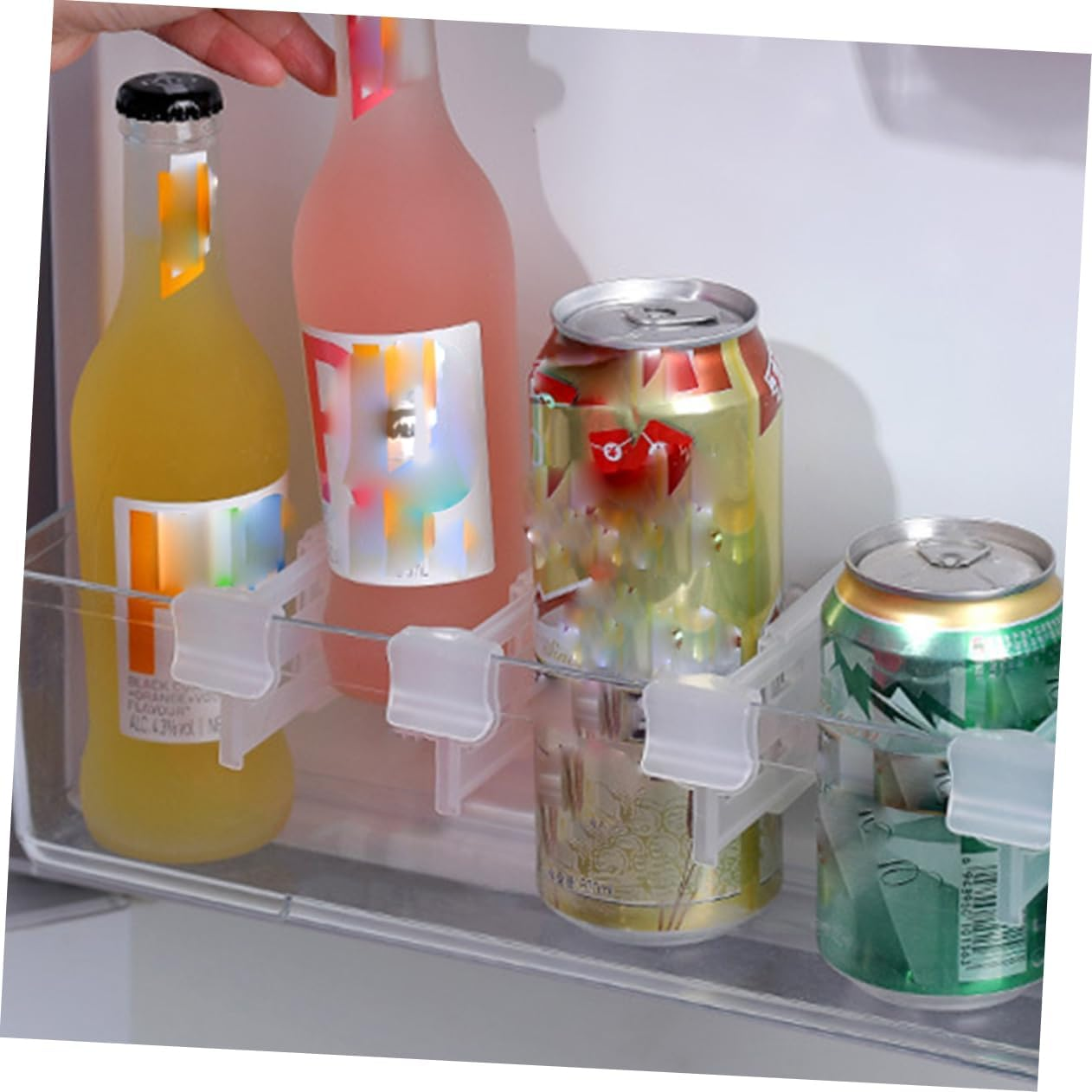 Iplusmile 12Pcs Fridge Clip Partition for Refrigerator Side Door Divider for Kitchen Organization Space Saving Food Storage