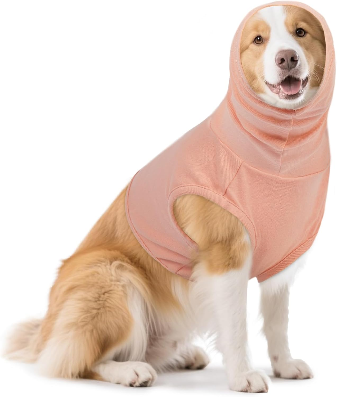 Lelepet Dog Anxiety Relief Shirt, Dog Vest Neck Wound Cover, Two Way Wearing Calming Shirts for Dogs Anxiety, Dogs Anxiety Calming Wrap for Fireworks, Thunderstorm, Travel, Separation, Purple S