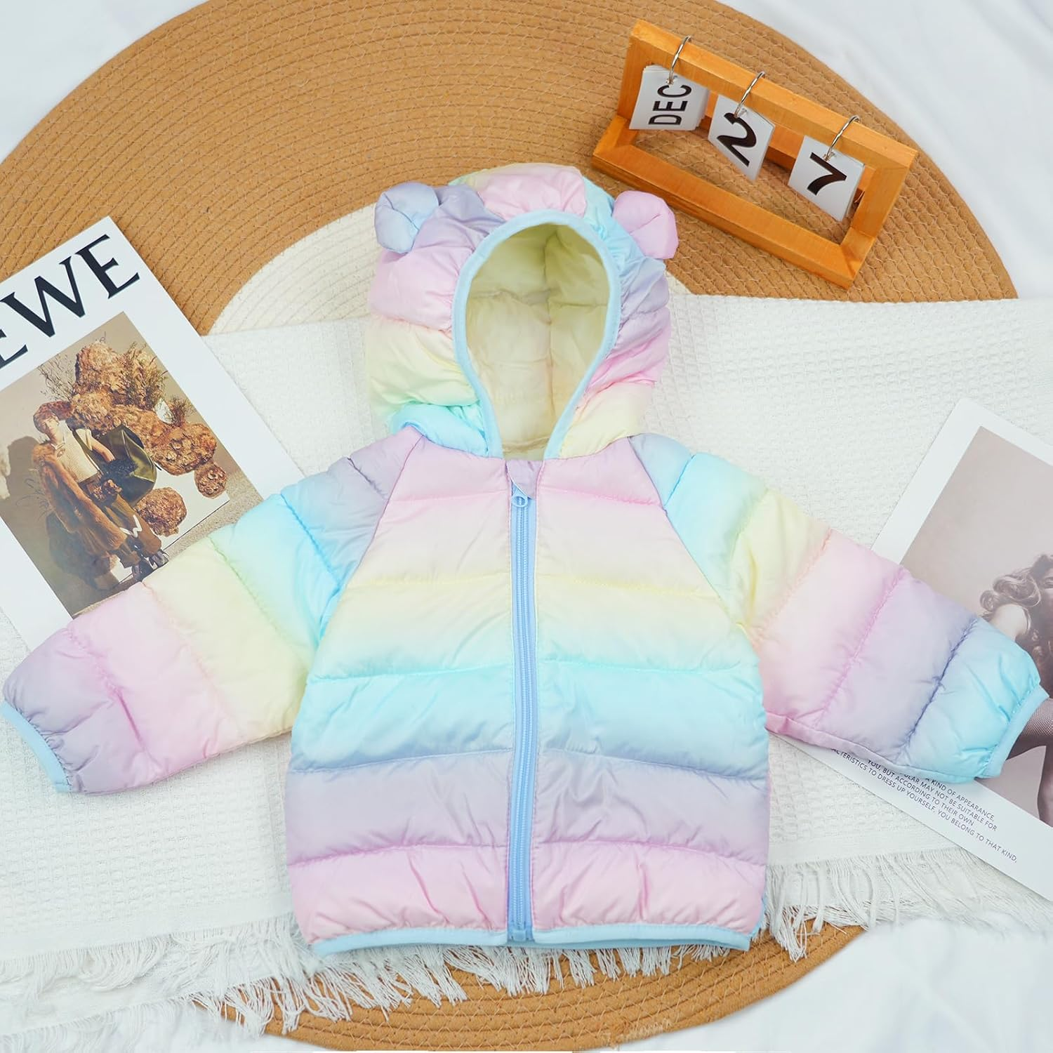 Baby Coat Toddler Baby Girls Coat Winter Warm Hooded Jacket Windproof Thick Clothing for 1-5Years image number 2