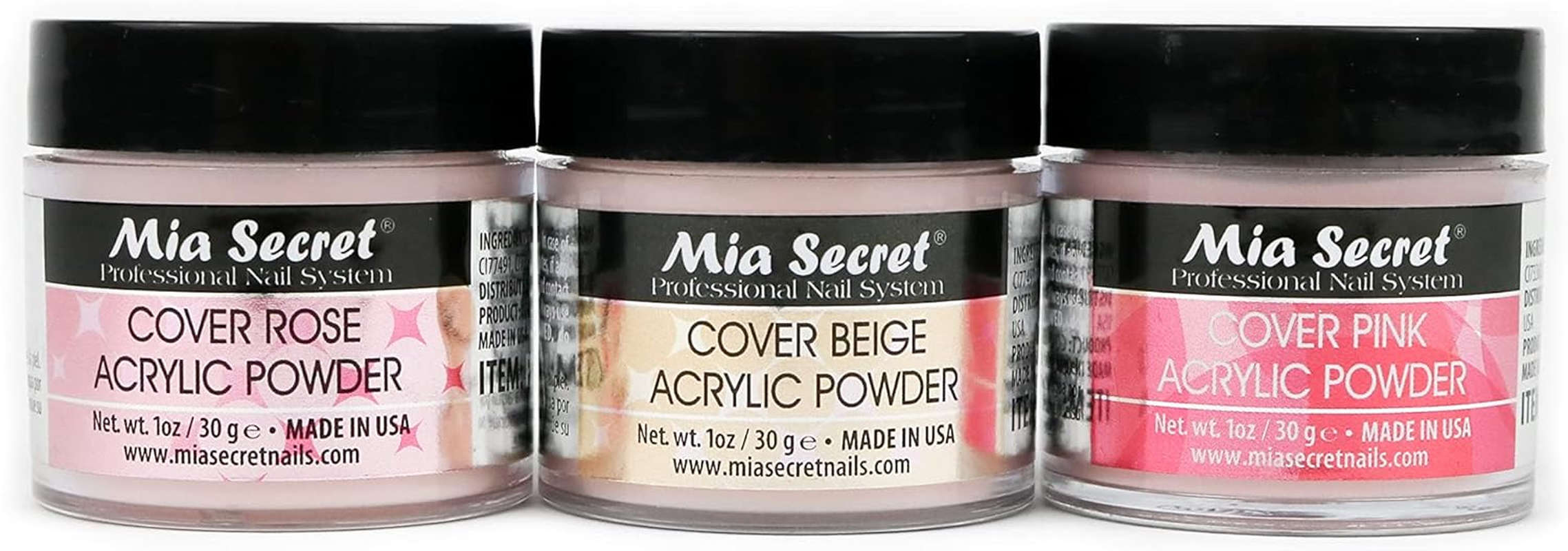 MIA Secret Cover Powder 3 Pc Set - Pink/Beige/Rose 1.0 Oz image number 1