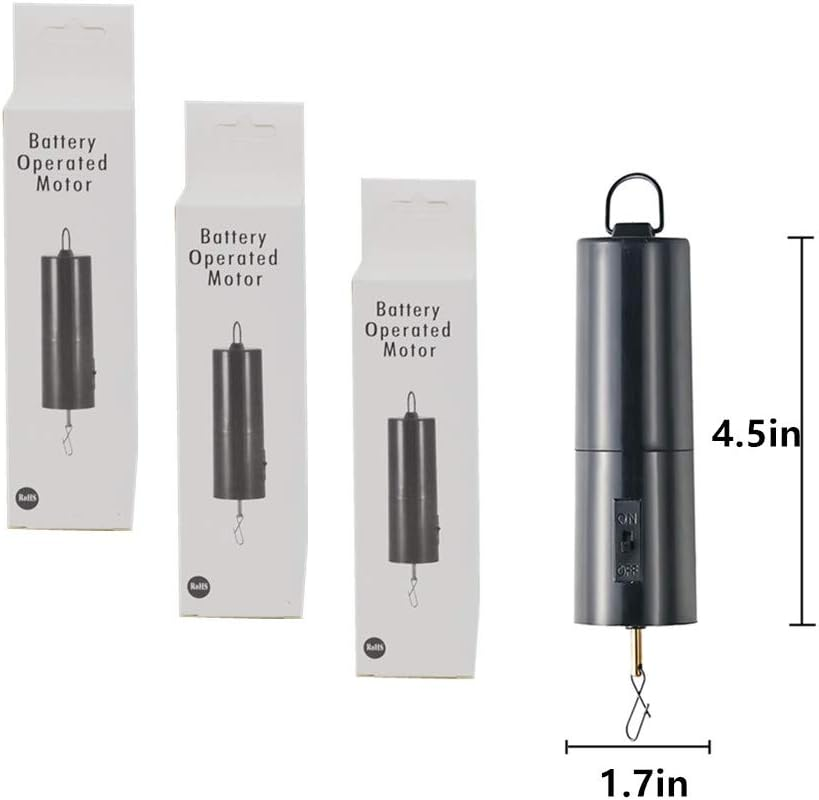 3 Pieces of Wind Spinner Motor Battery Operated for Hanging Display Yard Wind Spinners Outdoor Sculptures - Load Capacity of 4 Pounds