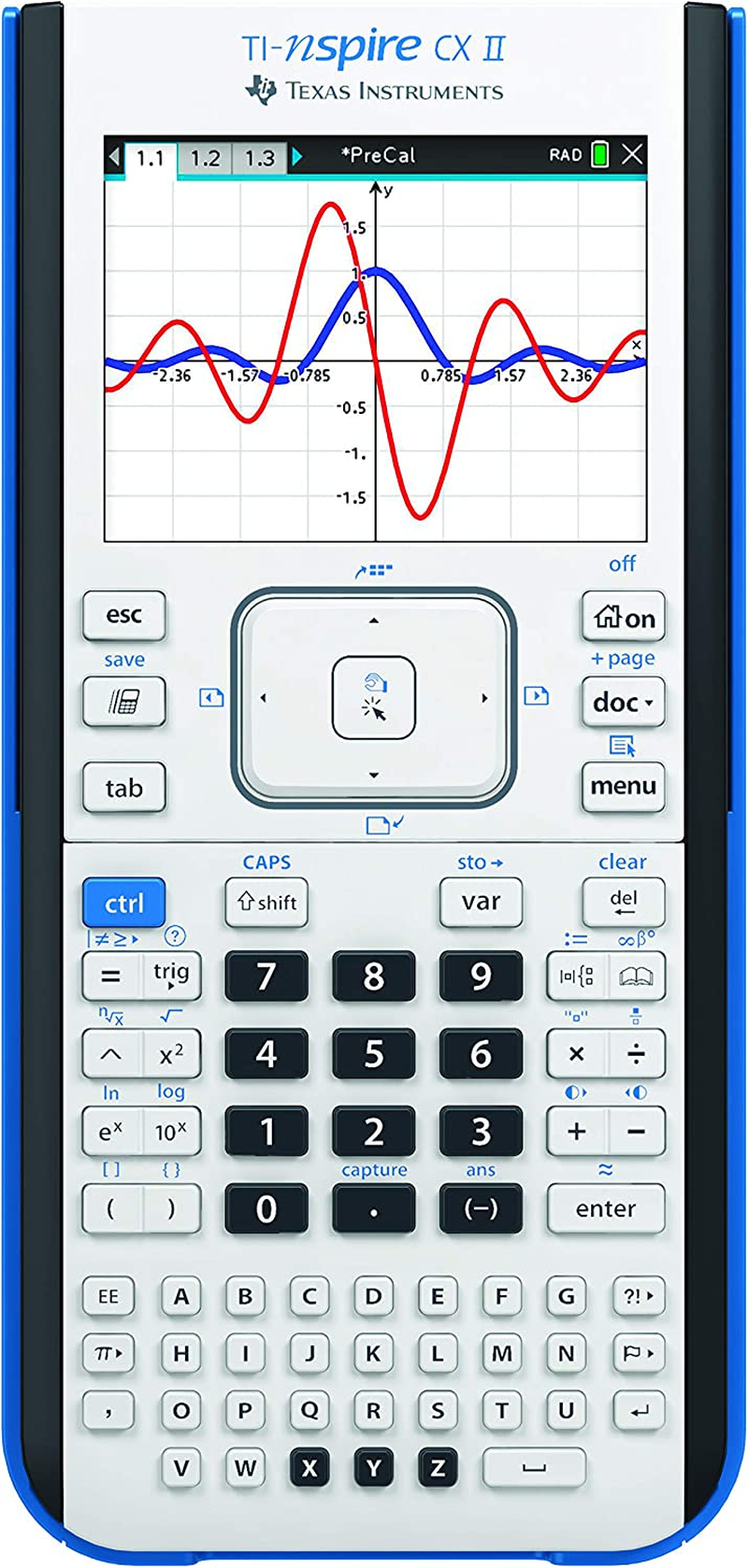 TI Graphing Calculator Nspire CXII Non CAS (Ti-Nspire CX II)