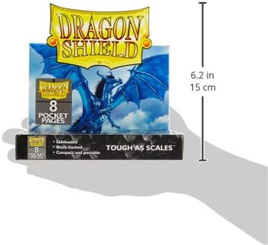 Arcane Tinmen Aps ART10303 Dragon Shield: 8-Pocket Pages (50) -Sideloaded Clear image number 1