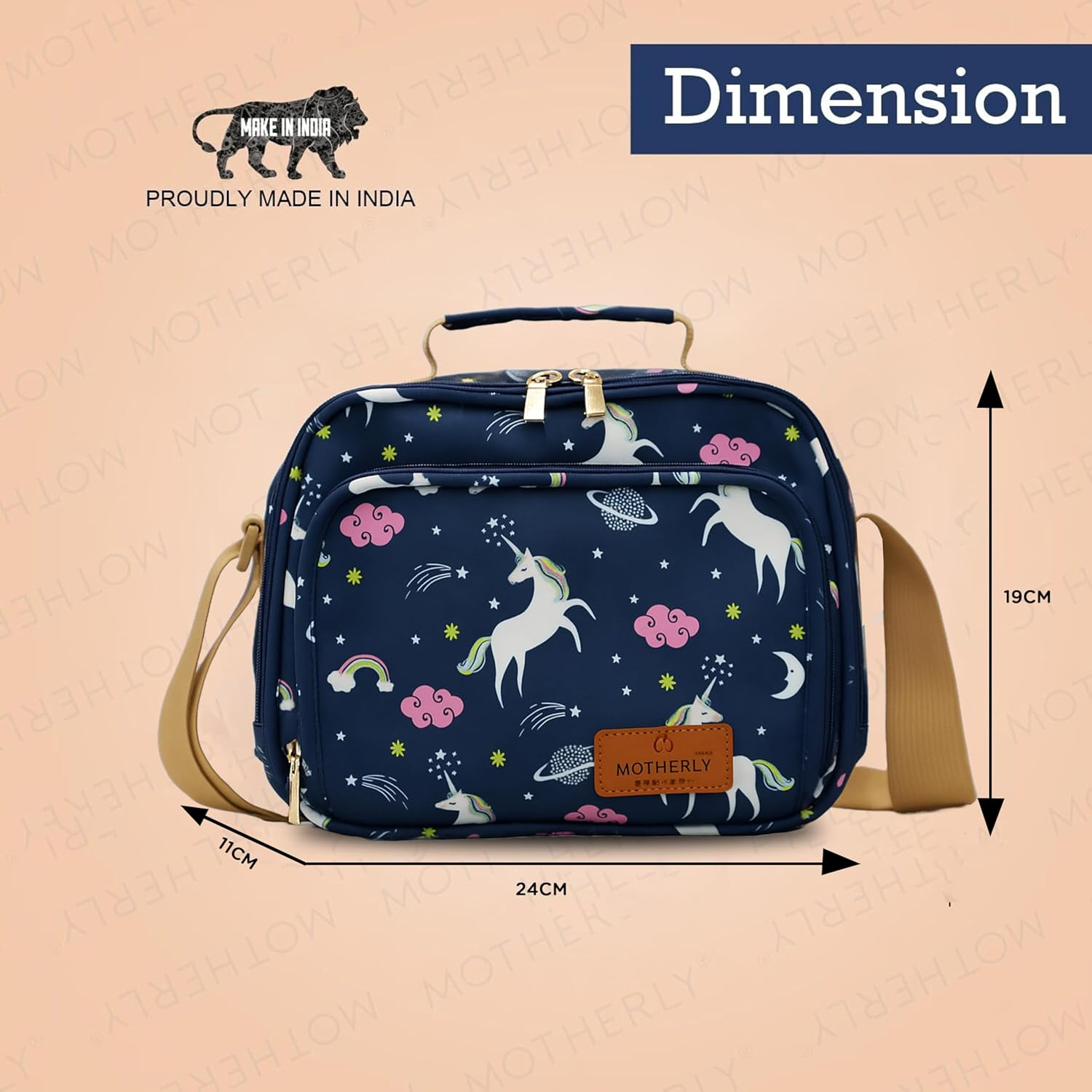 Motherly Smile in Style Waterproof Multistorage Baby Diaper Bag for Mothers image number 3