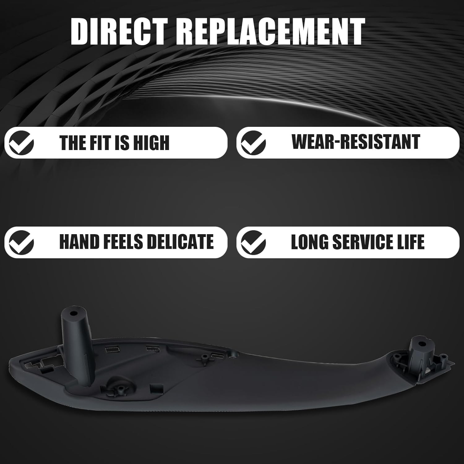 WEILEITE Front Right Passenger Side Interior Inner inside Door Pull Handle Grab Fit BMW 320,328,330,335,M3 F30/F31/F34/F80 3 Series 2012-2018 and 418,420,428,430,435,M4 F32/F33/F36/F82/F83 4 2014-2017 image number 2