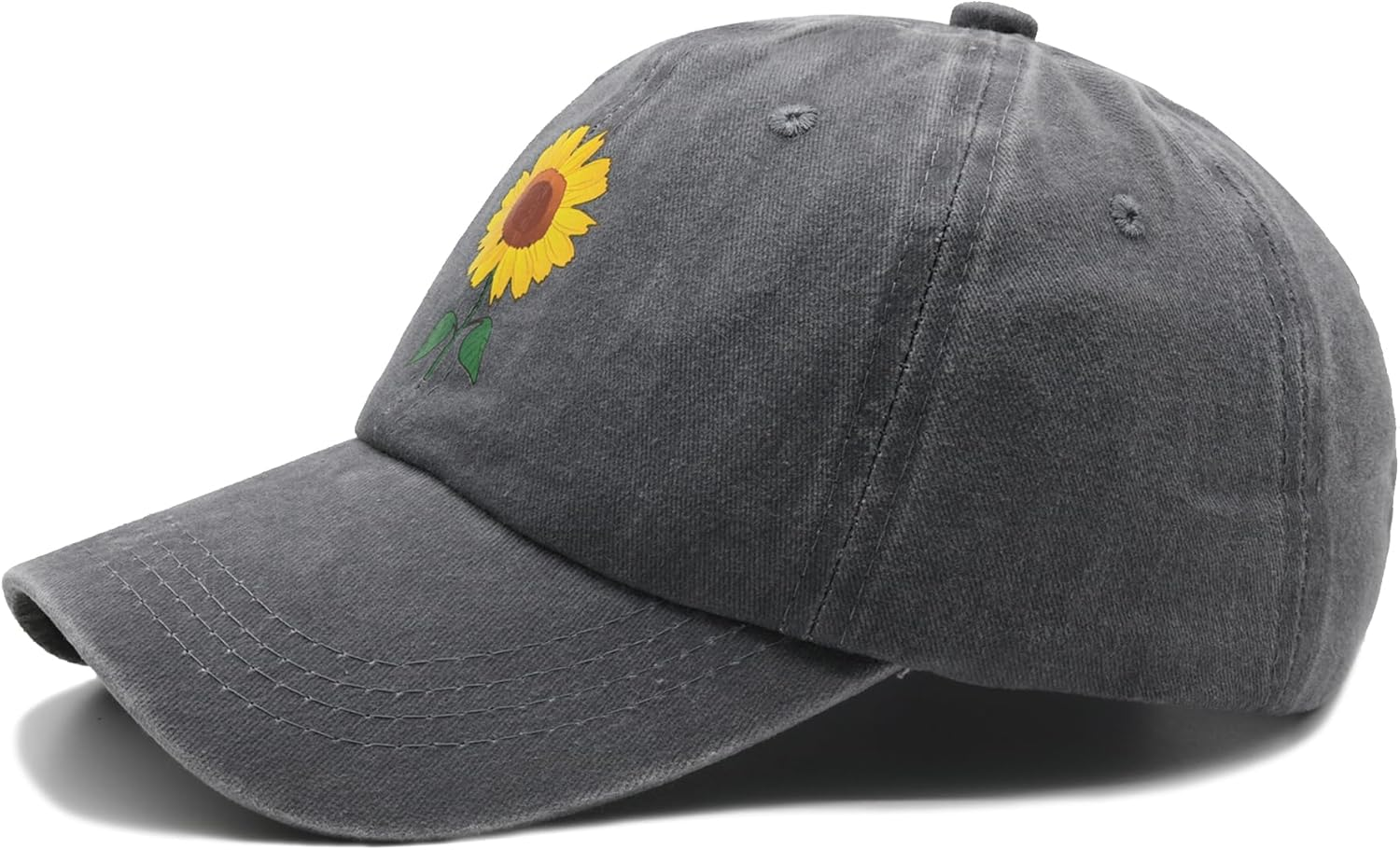 Sunflower Hat for Women, Lightweight, Adjustable Fit Soft, Breathable Baseball Cap image number 5