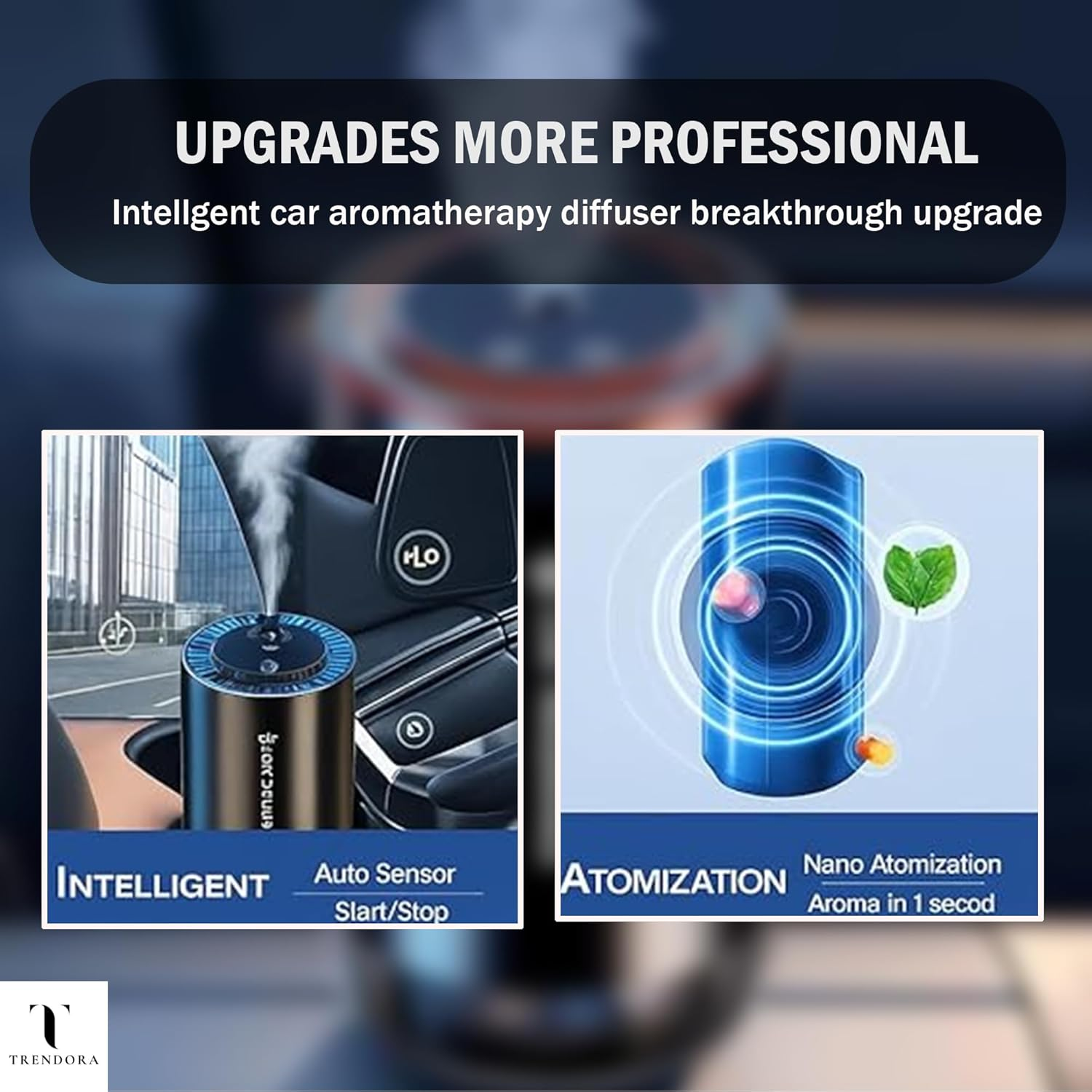 Essential Oil Diffuser &ndash; USB Rechargeable Aromatherapy Device with 3-Speed Mist Control | Sleek Aluminium Alloy + PC Body | Portable, Quiet & Compact for Home, Office, Car & Travel. image number 2