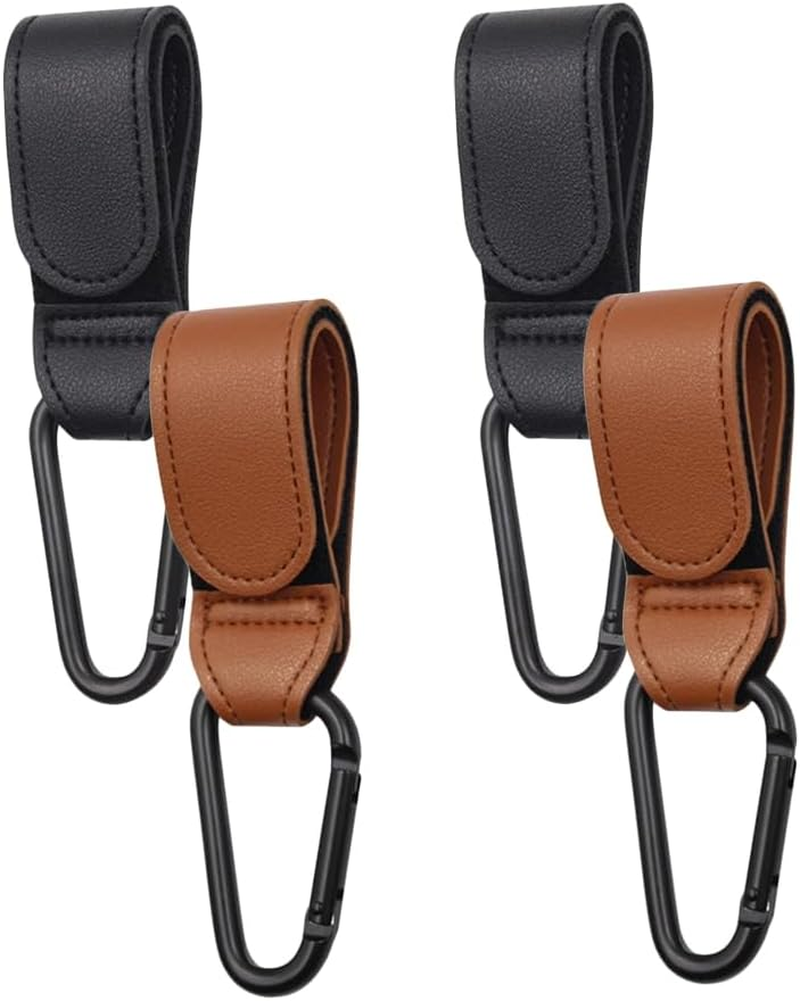 Baby Stroller Hooks Clips, 4Pcs Stroller Hooks Pram Hooks Buggy Clips, Stroller Clips Mommy Bag Hooks Clips,Baby Stroller Hooks for Hanging Bags, Portable Stroller Hooks Stroller Clips for Hanging image number 2