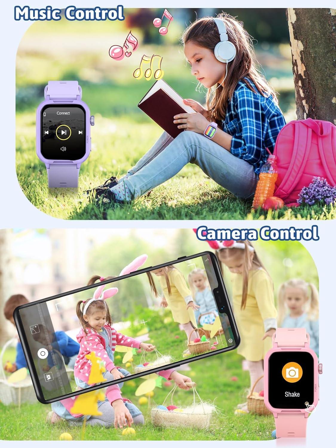 Mgaolo Kids Smart Watch,Fitness Tracker with Heart Rate Sleep Monitor for Boys Girls,Waterproof Activity Tracker Pedometer Step Counter for Android Iphone (Used without App/Phone) (Black) image number 6