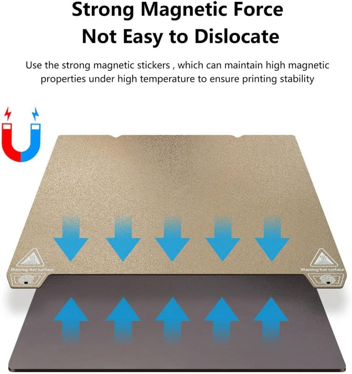 Double Sided PEI Sheet 315X310Mm, PEI Spring Steel Texture PEI Build Plate for K1 Max 3D Printer, Printing Sheet Plate Replacement, Professional 3D Printer Parts Accessories image number 5