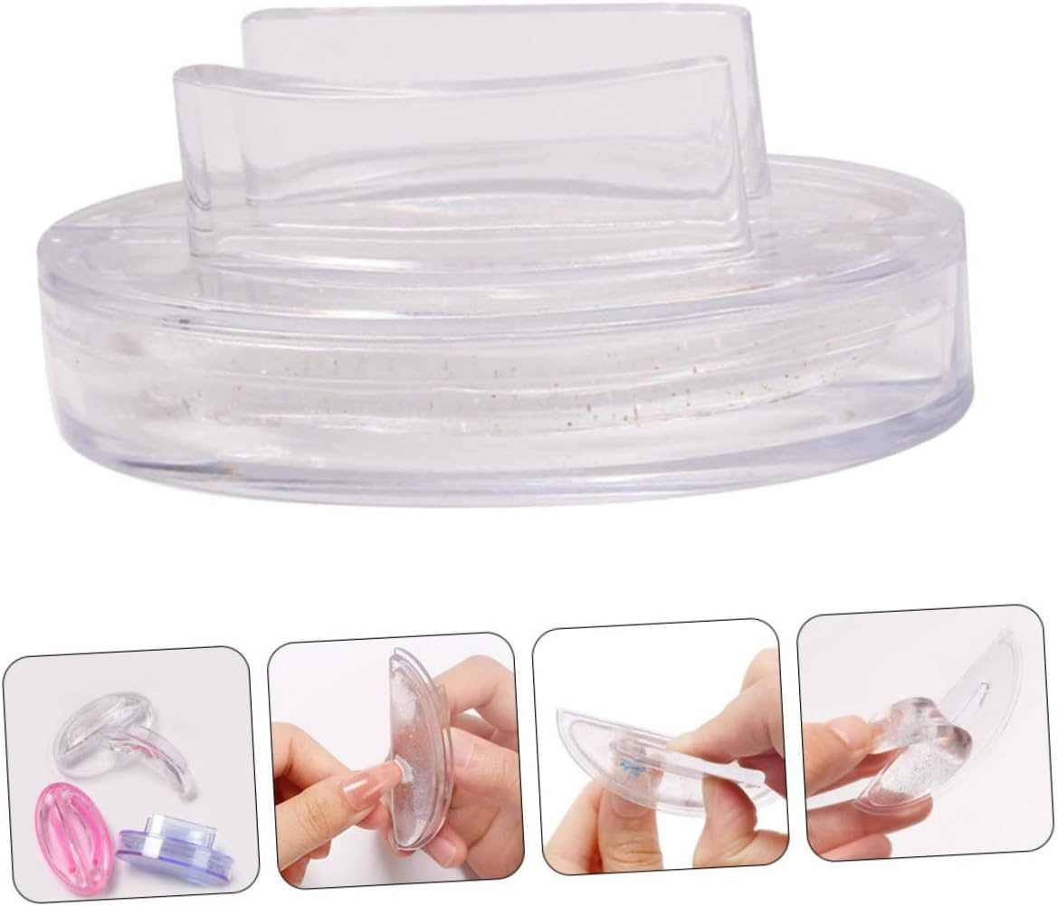 SHERCHPRY 1 Set Portable Household Nail Art Stamp Kit Multi Function DIY Nail Stamper with Jelly White Silicone Templates for Daily Use Easy Operation image number 2