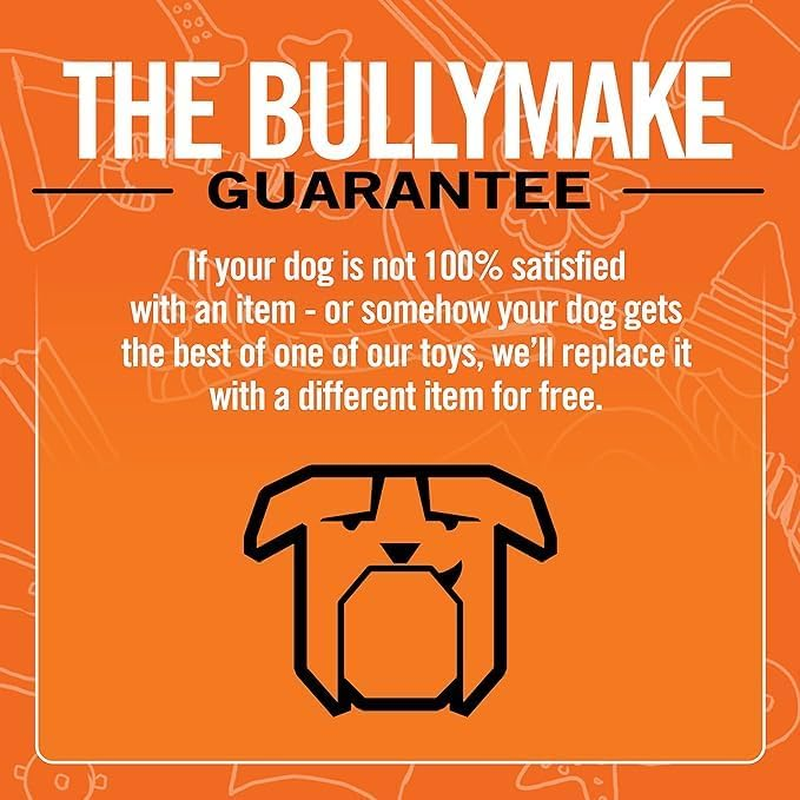 BULLYMAKE - the Keg - Rubber Chew Toy - Made in USA, Orange image number 1