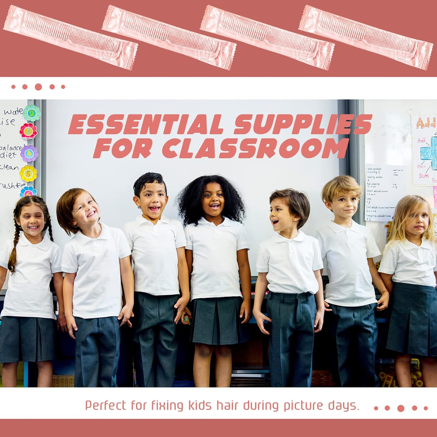 Lallisa 100 Pcs Individually Wrapped Hair Combs Small Disposable Plastic Pocket Fine and Wide Tooth Comb Bulk for Women Men Family Hotel Travel Homeless(Transparent) image number 3